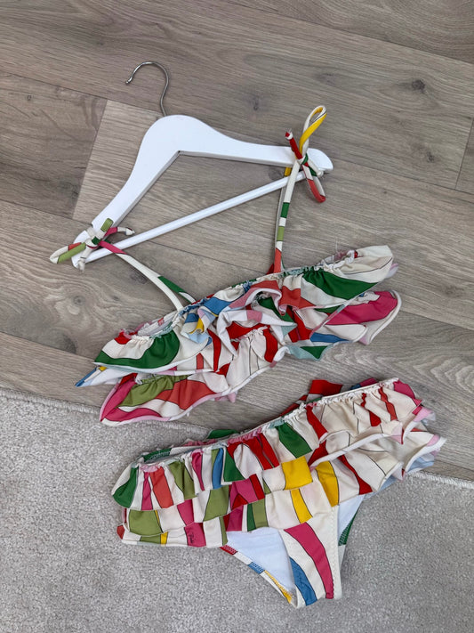 Kids Emilio Pucci Multi Colour Spaghetti Strap - Age 8