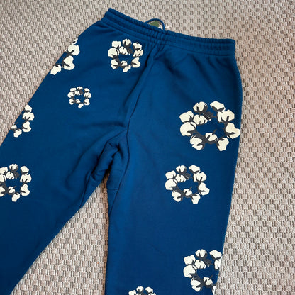 Denim Tears Navy Monochrome Wreath Tracksuit Bottoms – New In Tags Medium