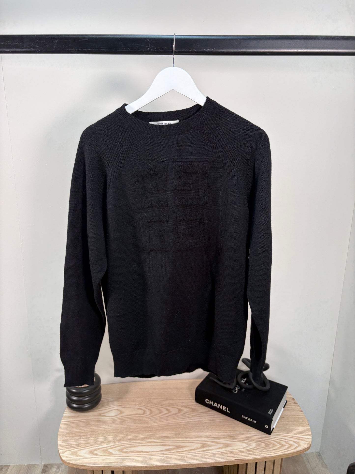Givenchy Black 4G Logo Jumper –XS