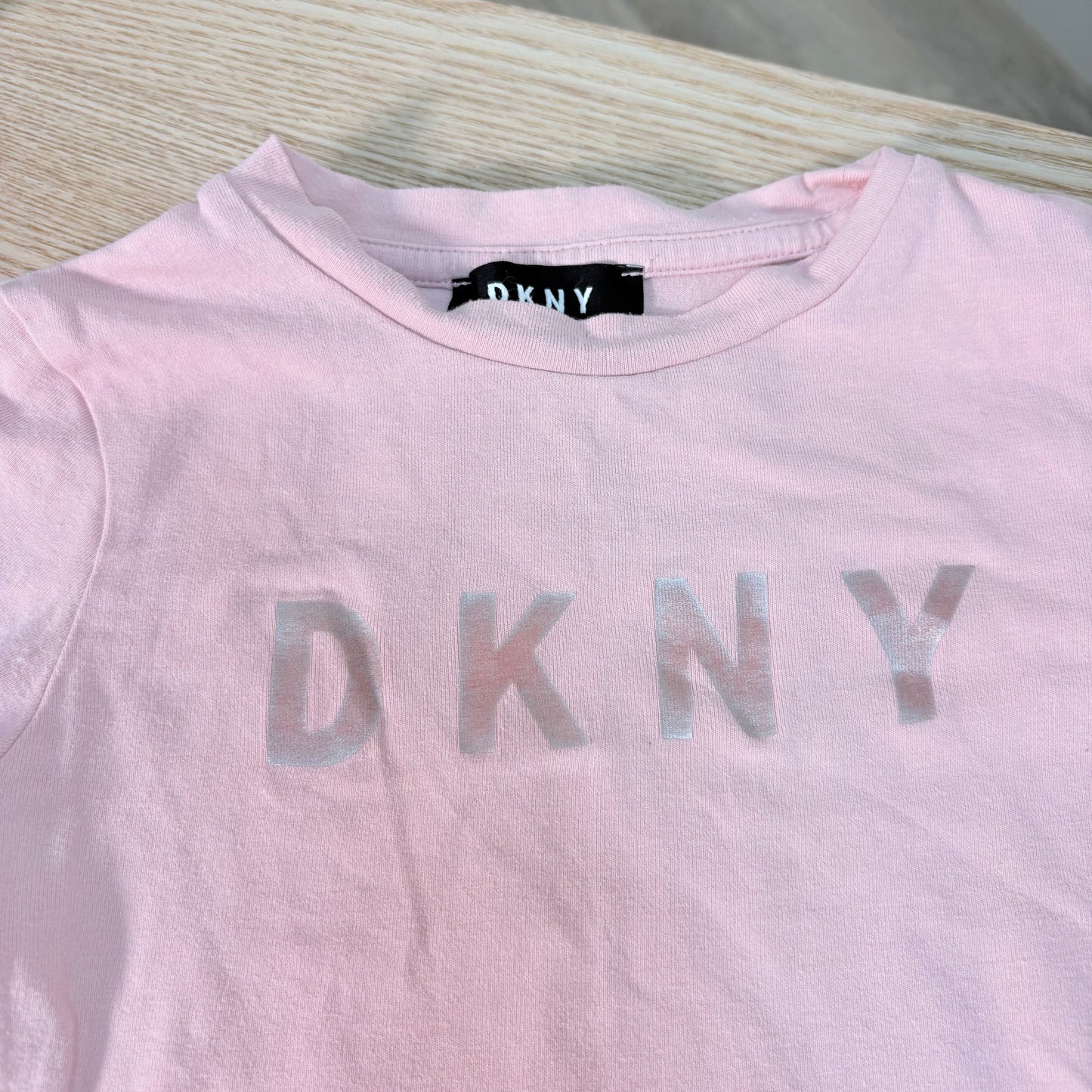 Kids DKNY Pink Long Sleeve Top – Age 4