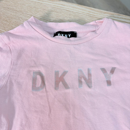 Kids DKNY Pink Long Sleeve Top – Age 4