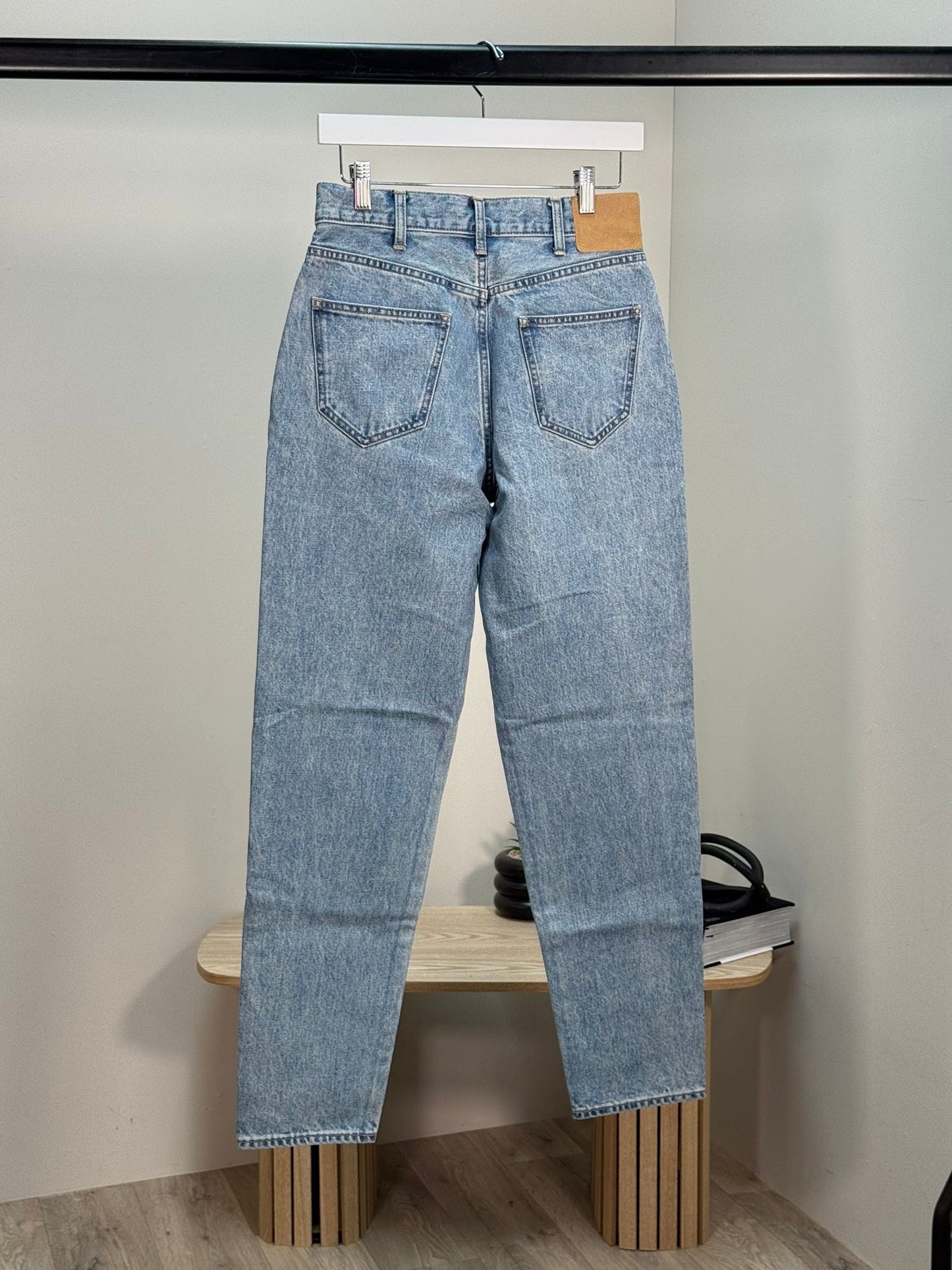 Celine Blue Barrel Leg Denim Jeans - 27