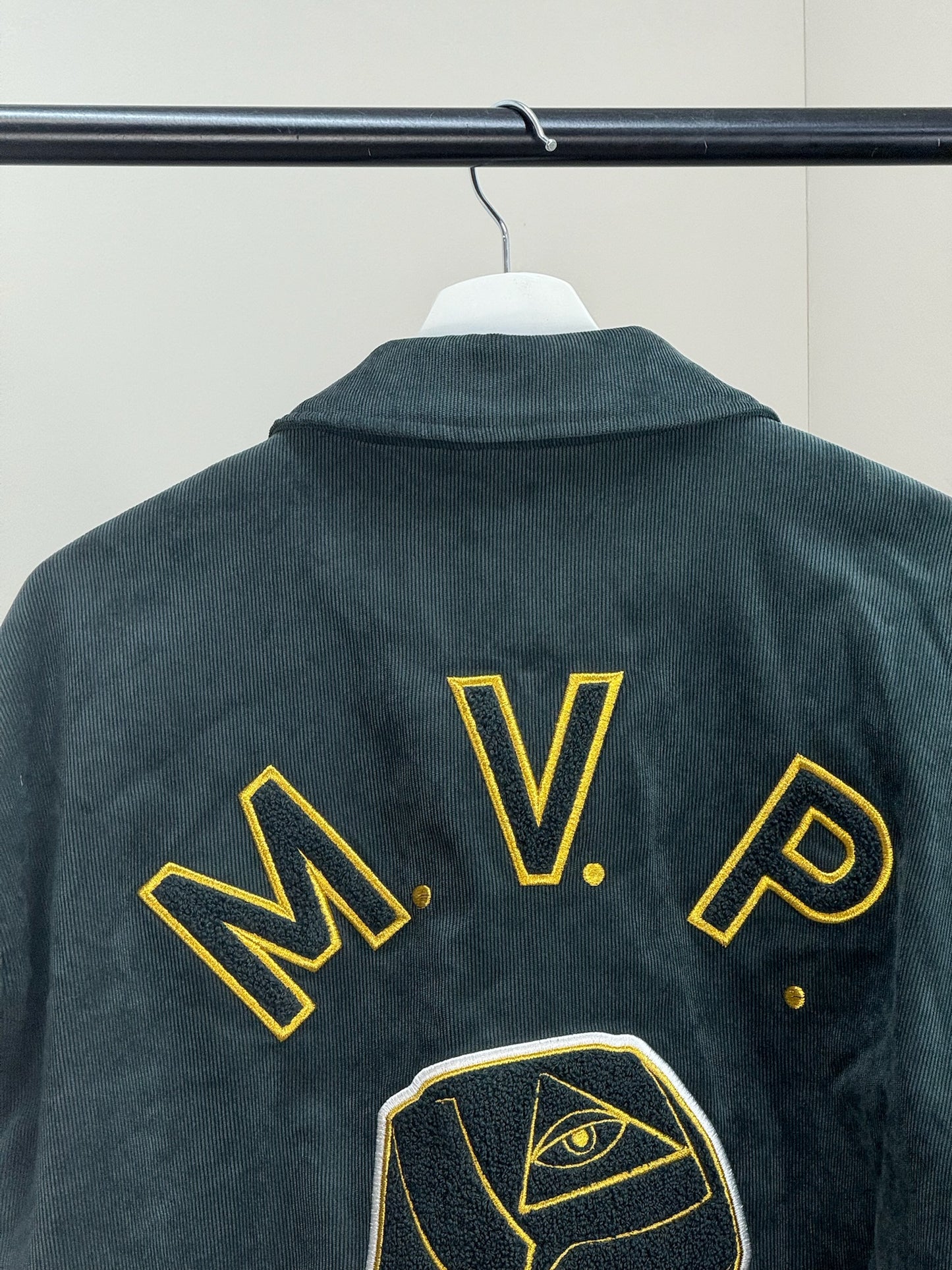 Manière De Voir MVP Green Yellow Bomber Jacket - Large