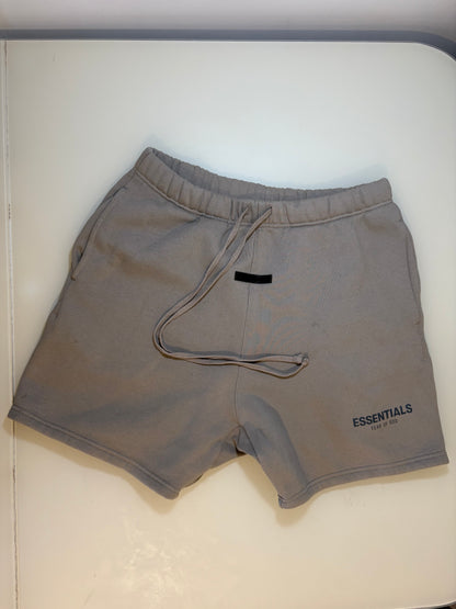 Essentials Stone Tracksuit Shorts – Medium
