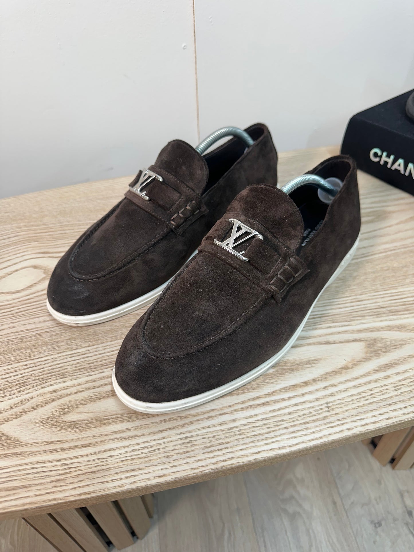 Louis Vuitton Brown Estate Loafers – 8.5