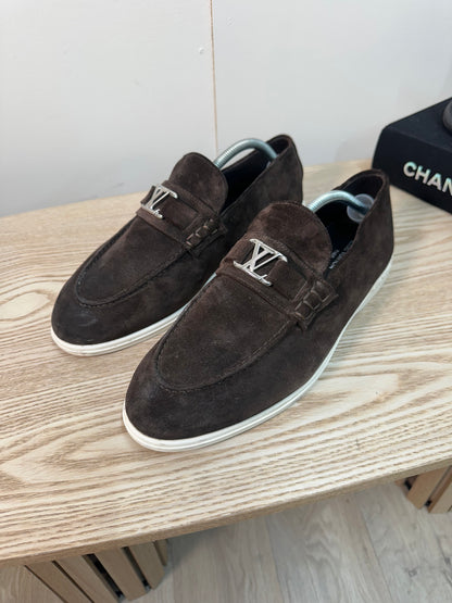 Louis Vuitton Brown Estate Loafers – 8.5