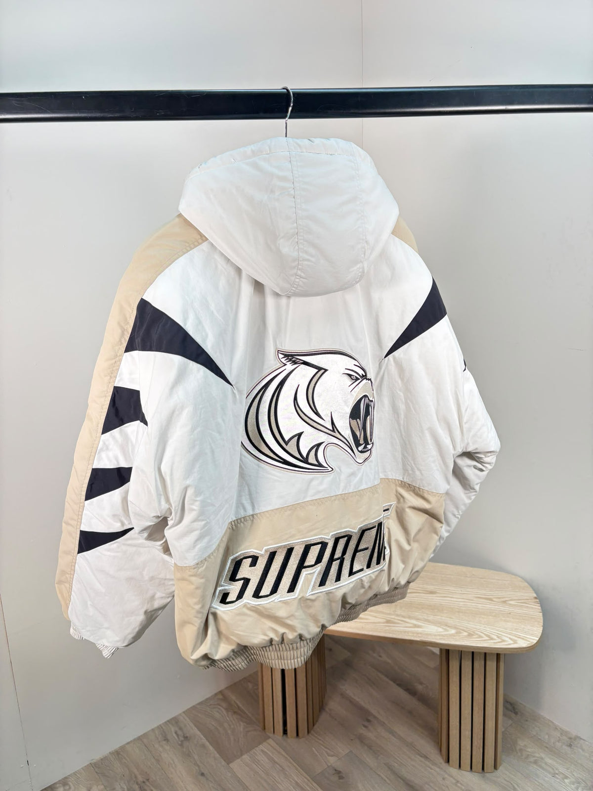 Supreme wildcat sideline puffer jacket  - Large