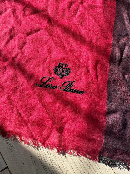 Loro Piana Pink Purple Cashmere/Silk Scarf New In Tags