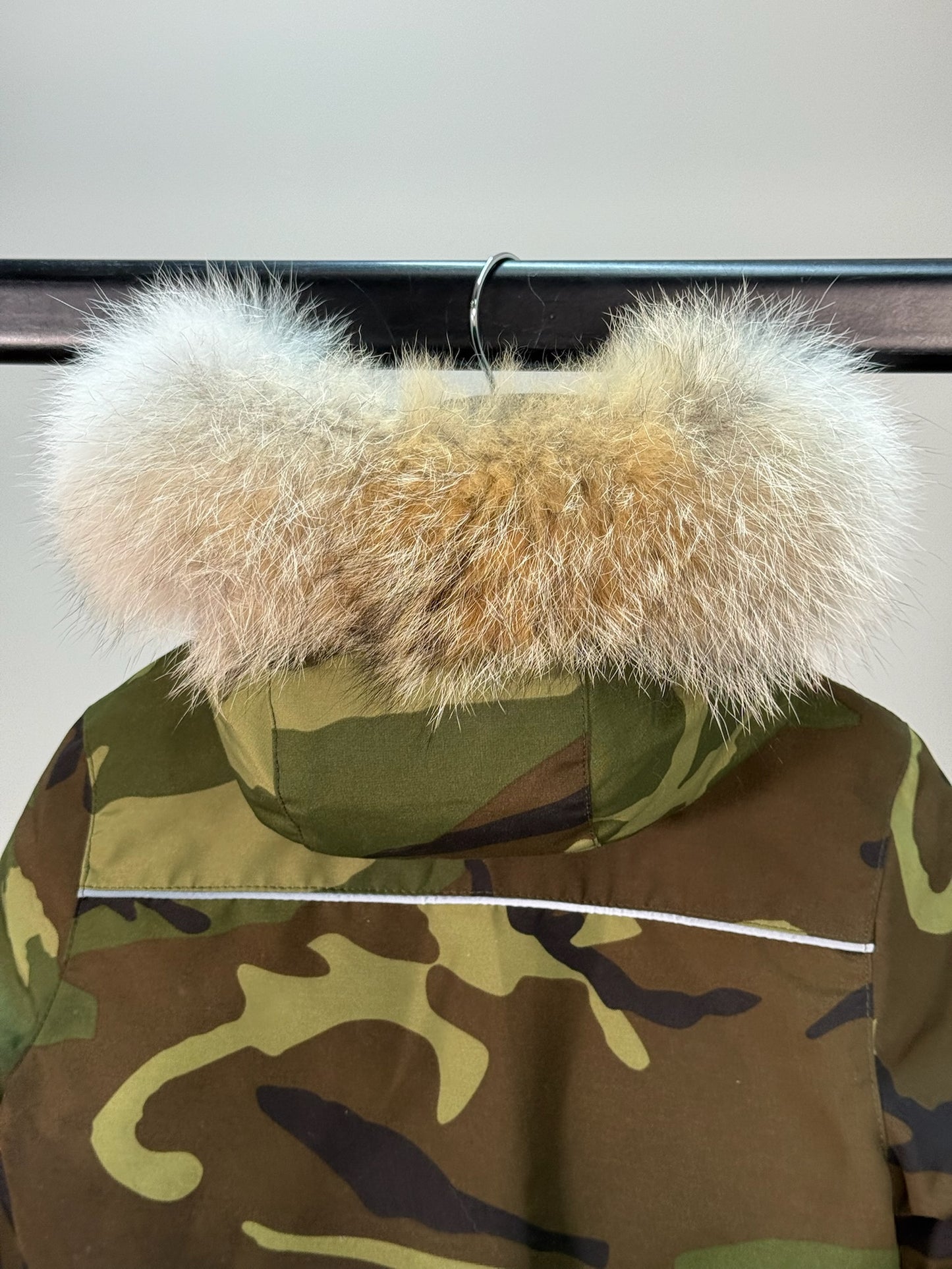 Canada Goose Kids Camo Grizzly Bomber Fur Coat - Brand New In Tags Age 1-2