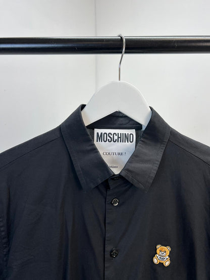 Moschino Black Toy Logo Long Sleeve Shirt (39/Medium)
