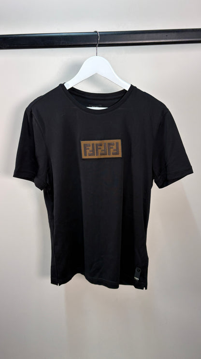 Fendi Black & Tan FF T-Shirt – UK Medium