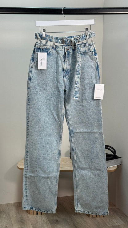Y/Project Ice Blue Buckle Straight Leg Jeans - Brand New In Tags 27"