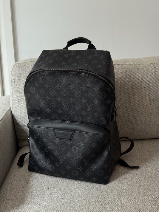 Louis Vuitton Black Discovery PM Monogram BackBag N/A