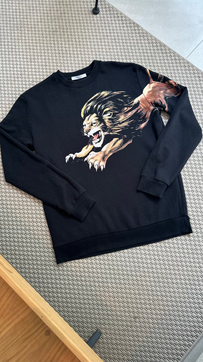 Givenchy Black Lion Print Sweatshirt - XL