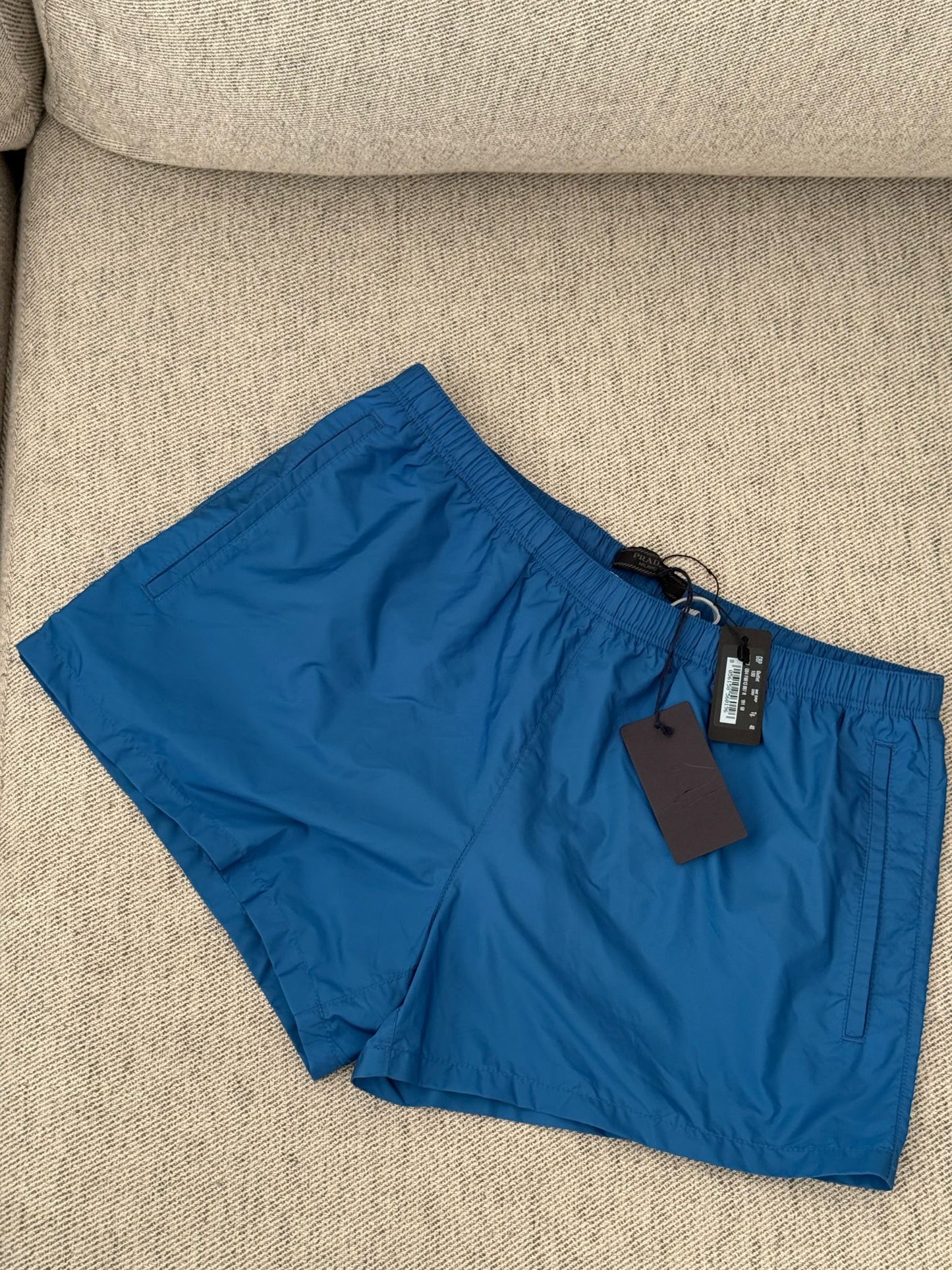 Prada Blue Swimshorts - 48/M In Tags