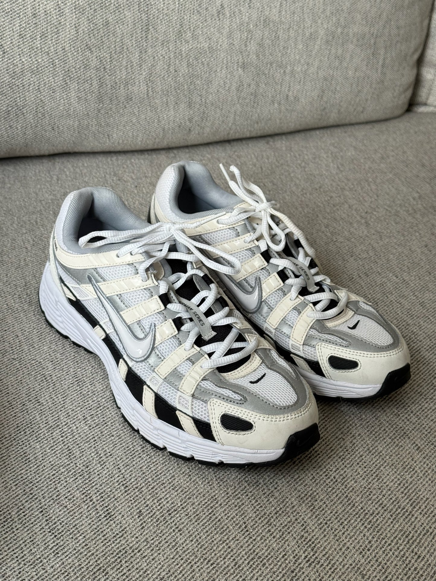Nike P-6000 Sail Wolf Grey Trainers - UK 8