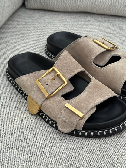 Chloé Rebecca Suede Sandals- 39/UK 6