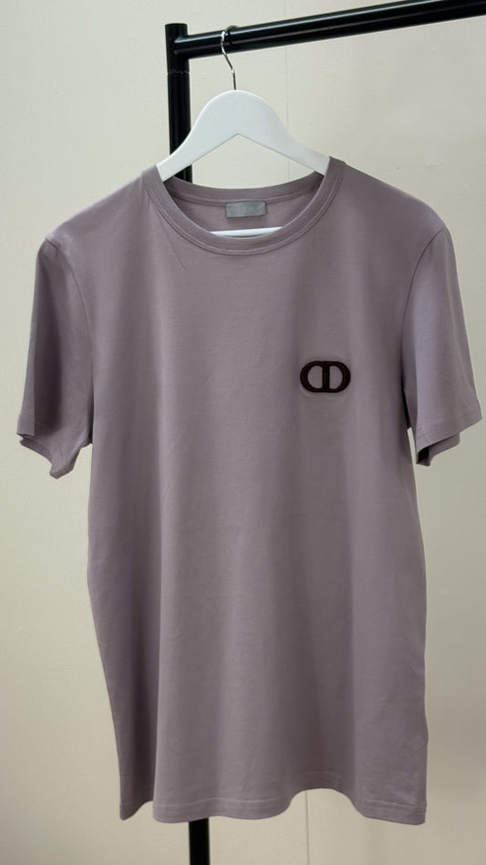Dior Lilac CD Logo T-Shirt - Medium