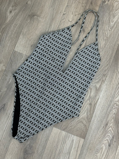 Fendi Black And White FF Swimsuit - M/10/42