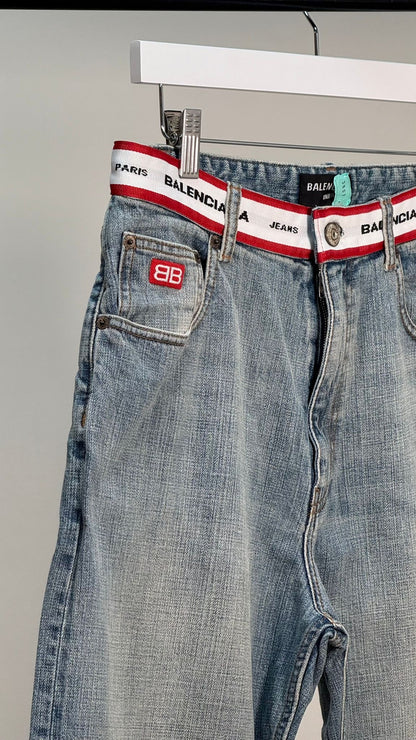 Balenciaga Unifit Wideleg Denim Jeans - XS