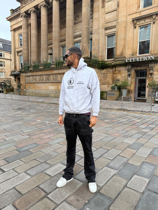 Balenciaga Grey WFP Political Hoodie – Medium