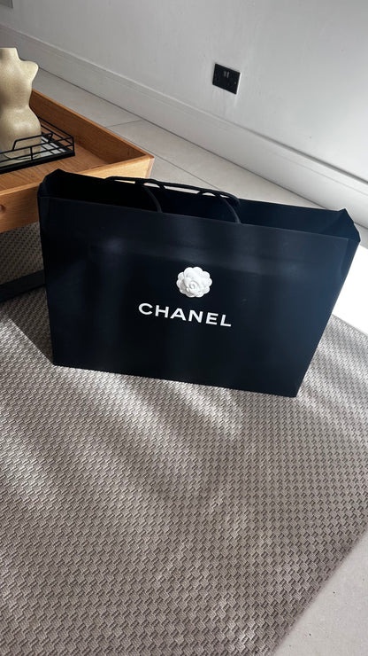 Chanel Black shearling flat mules with pouch - UK 8, EU 42
