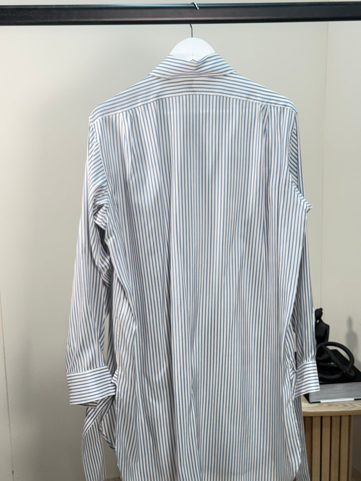 Loewe Blue White Striped Shirt - Medium