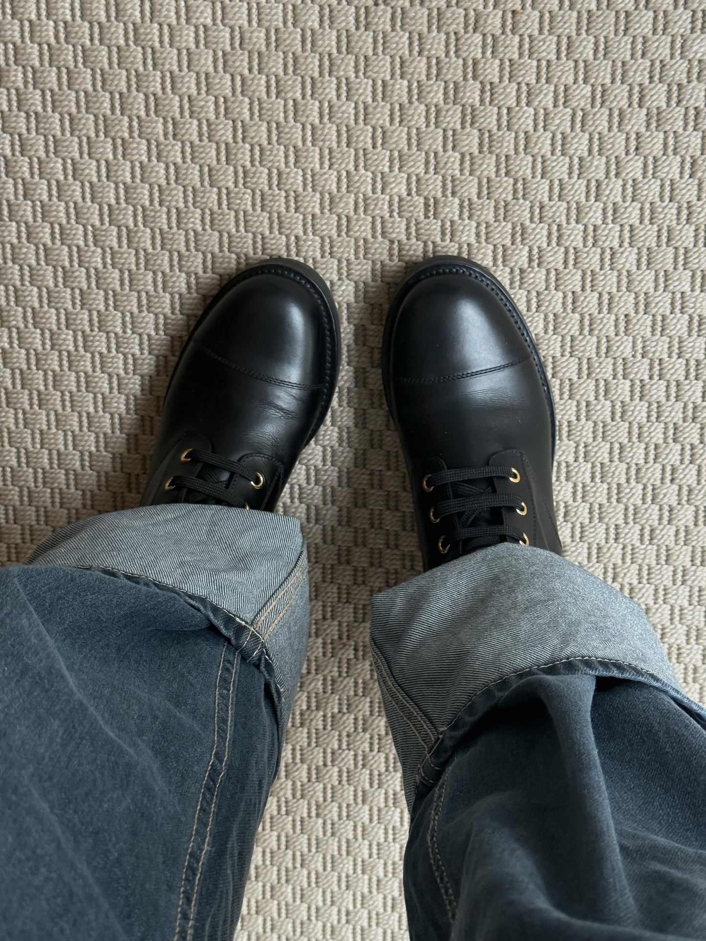 Louis Vuitton Black Wonderland Flat Ranger Boot-UK5