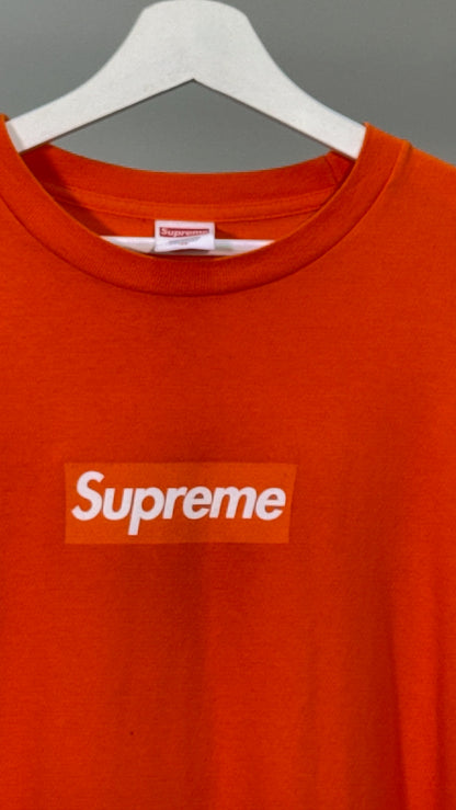 Supreme Orange Box Logo Long-sleeve T-shirt - Medium