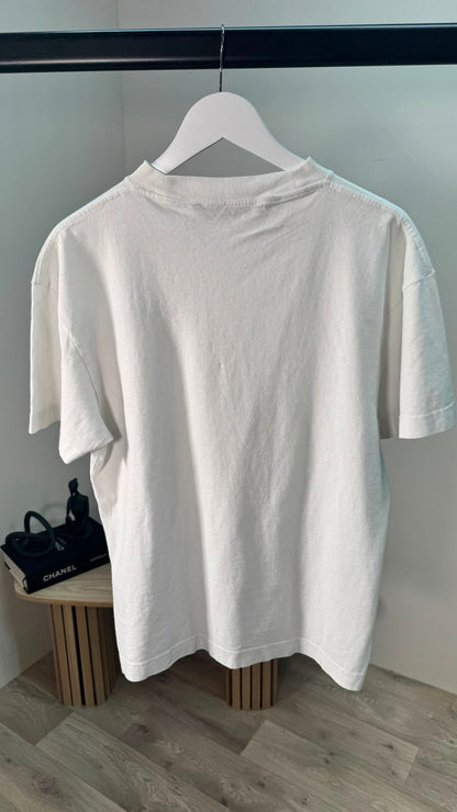 Palm Angels White Classic Logo T-Shirt – XS