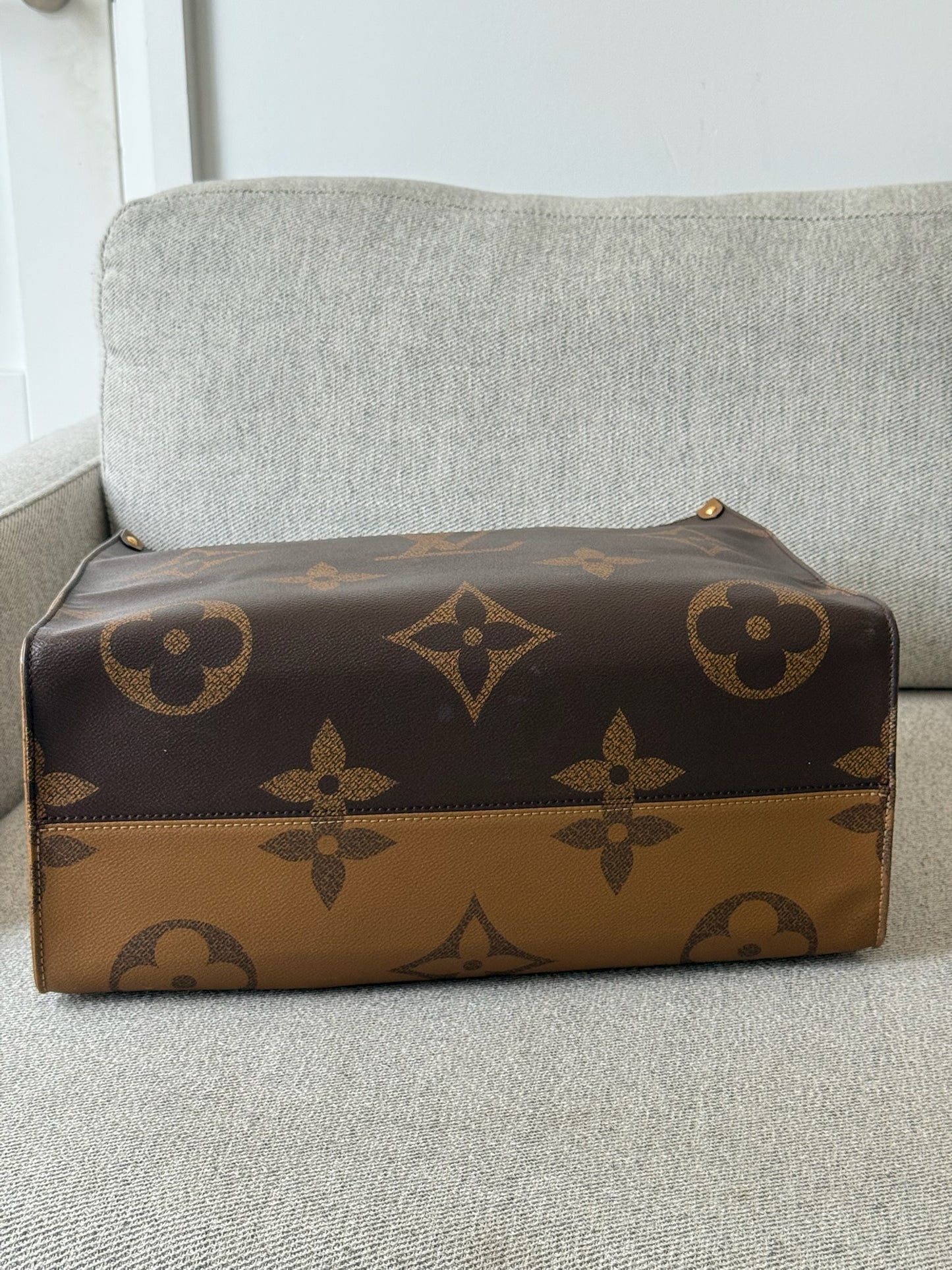 Louis Vuitton OnTheGo GM Tote Bag Monogram Brown Leather Bag