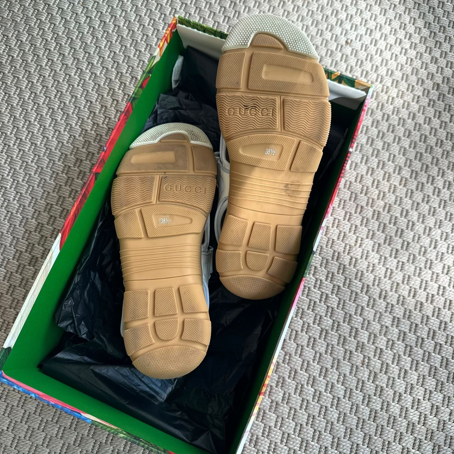 Gucci Tinsel Mesh Reflection Sandal Trainers – EU 38.5 / UK 5.5