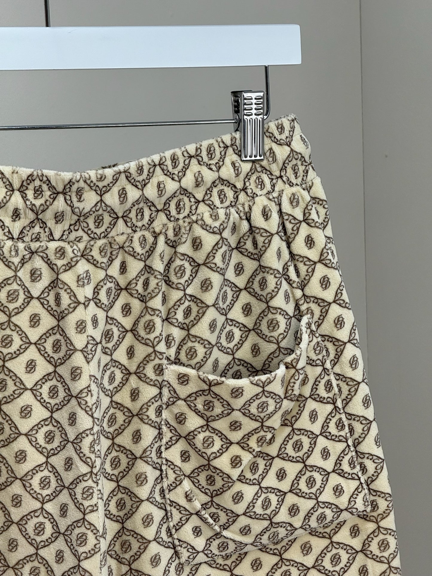 Drole De Monsieur Beige And Brown Zip Up Jacket and Shorts Set - Large