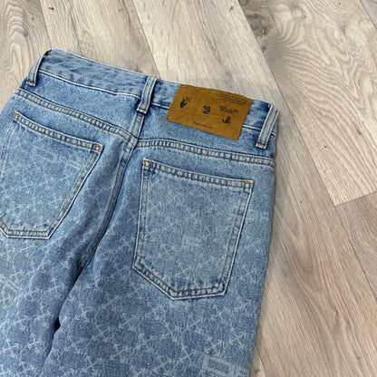 Off-White Denim Monogram Straight Jeans – W27