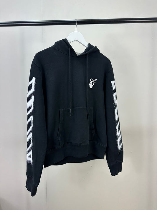 Off-White Black Spray Paint Cross Jumper - Small