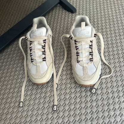 Jacquemus x Nike J Force 1 Low SP Cream Brown Trainers – UK 2.5 / EU 35.5