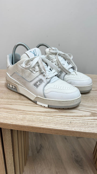 Louis Vuitton White Monochrome Trainers – EU 38 / UK 5