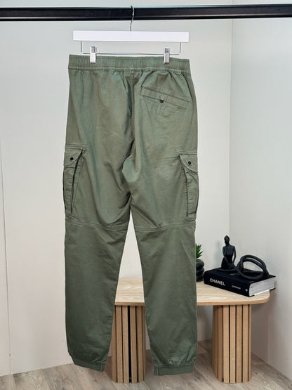 Stone Island Khaki Cargo Track Pants - 32 Waist