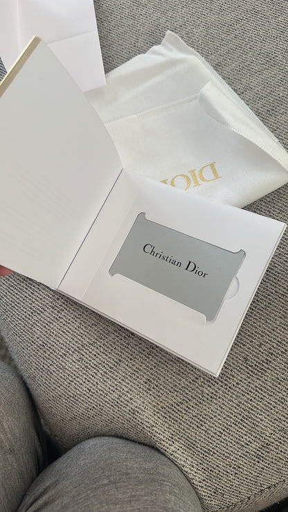 Christian Dior Small Dior My ABC Lady Dior Ombré Blu - In Box Inc Silk Twill And Long Strap