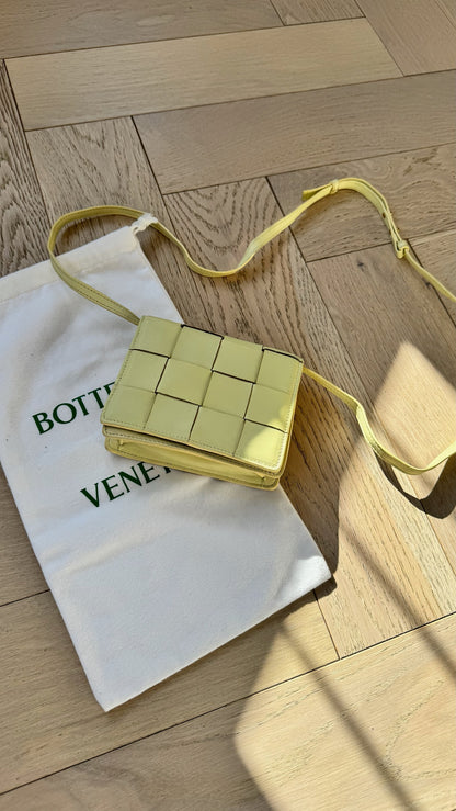 Bottega Veneta Lime Cassette Leather Bag