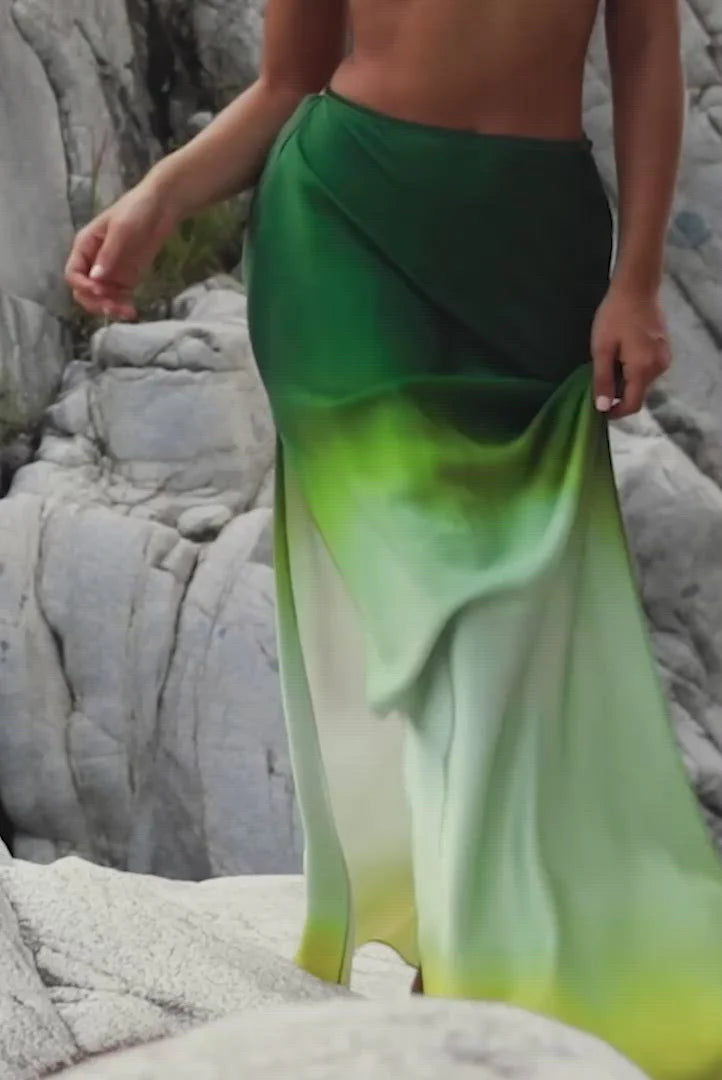 Rat & Boa Green Cypress Skirt-XXS