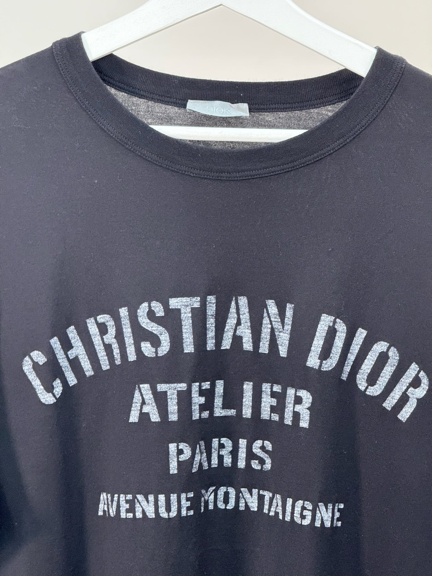 Dior Black Atelier Logo T-Shirt - XXL