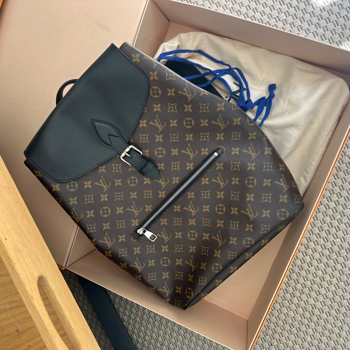Louis Vuitton Palk Brown Monogram Backpack