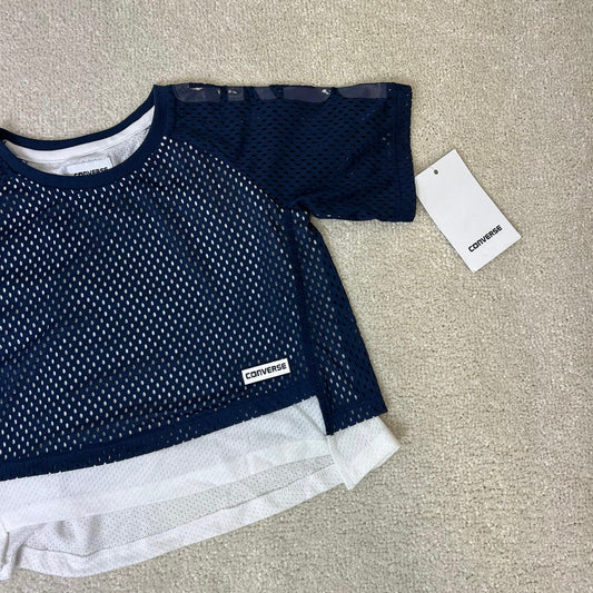 Kids Converse Girls Double layer Mesh T-Shirt (New In Tags Age 4/5)