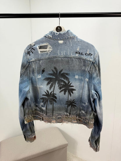 Amiri Palm Tree Denim jacket - Small