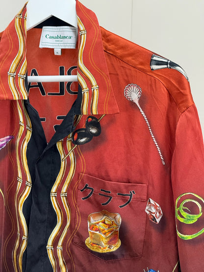 Casablanca Casa Club Sunset Silk Shirt - XL