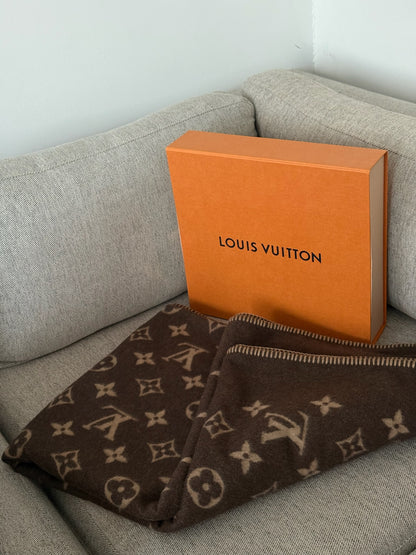 Louis Vuitton Neo Monogram Cashmere Blanket- Brand New In Box