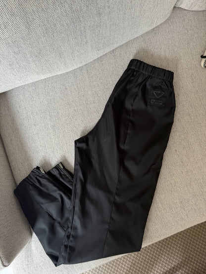 Prada Straight-Leg Re-Nylon Gabardine Trousers-42/Small