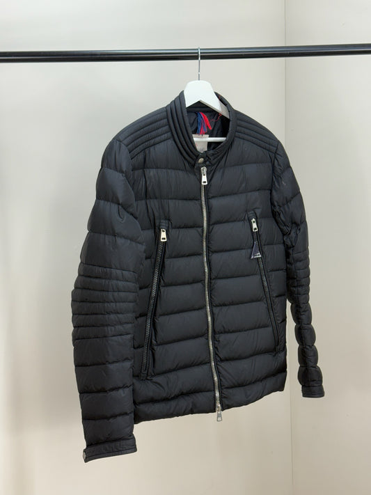 Moncler Black Zip Up Aubin Shell Padded Jacket - 4/Large