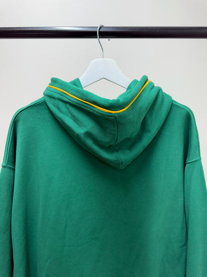 Drôle De Monsieur Green Yellow Logo Hoodie- In Tags Small